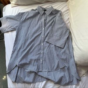 Zara Striped Button Down Tunic